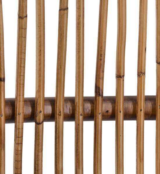 Koloniální oválné křeslo Rattan z masivního dřeva Mindi, bambusu a ratanu 90cm