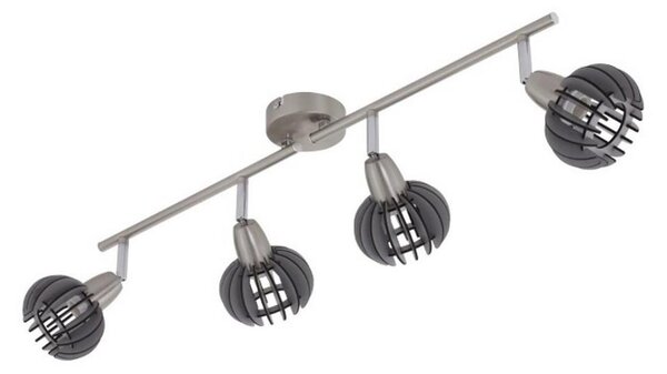 Briloner 2852-046 - Bodové svítidlo RETRO 4xE14/5,5W/230V kaučukovník