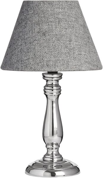 Chromová stolní lampa Fewlson rustikální 37cm