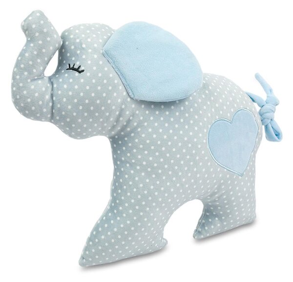 Tegatex Plyšák-polštářek slon z mikrospandexu, 30cm, modrý