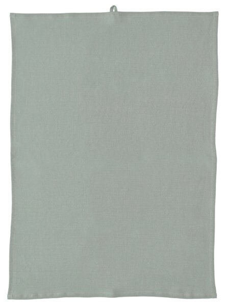 Södahl Zelená lněná utěrka Pure Linen 50 x 70 cm