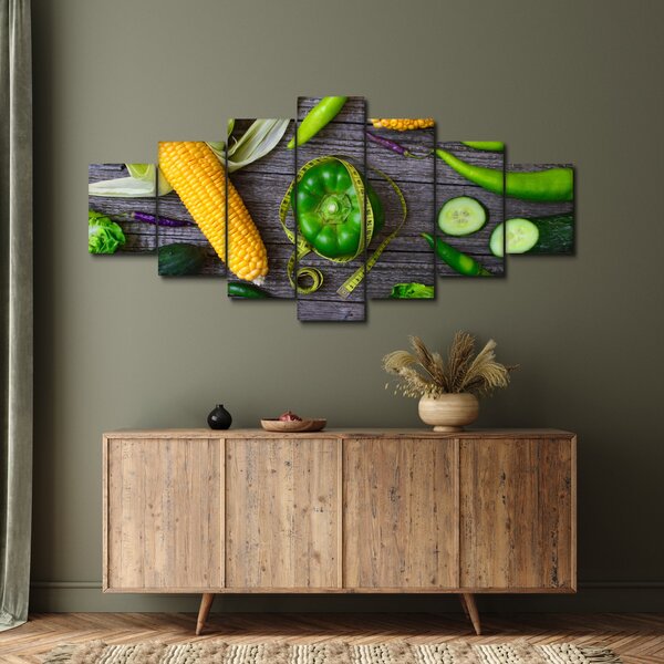 Obraz se zeleninou (210x100 cm)
