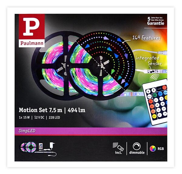 Paulmann 70514 - LED RGB/15W Stmívatelný pásek SIMPLED 7,5m 230V + DO