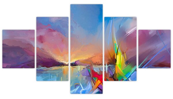 Obraz - Západ slunce (125x70 cm)