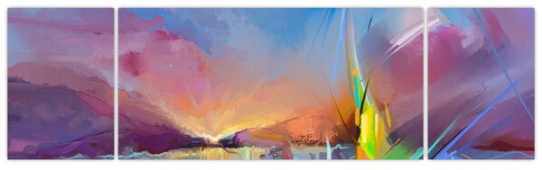 Obraz - Západ slunce (170x50 cm)