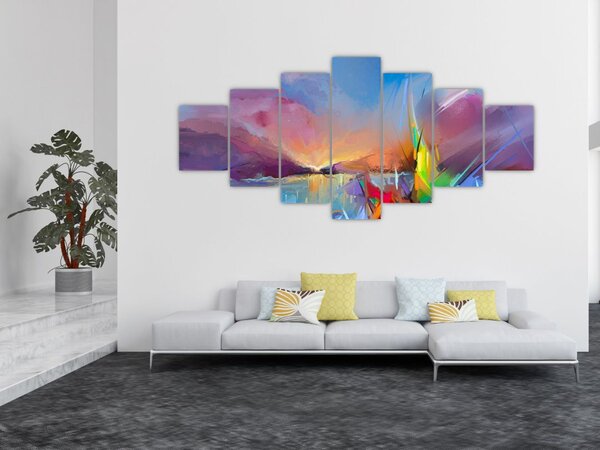 Obraz - Západ slunce (210x100 cm)