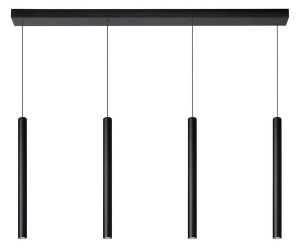 Lucide 74403/04/30 - LED Stmívatelný lustr na lanku LORENZ 4xLED/4W/230V černá