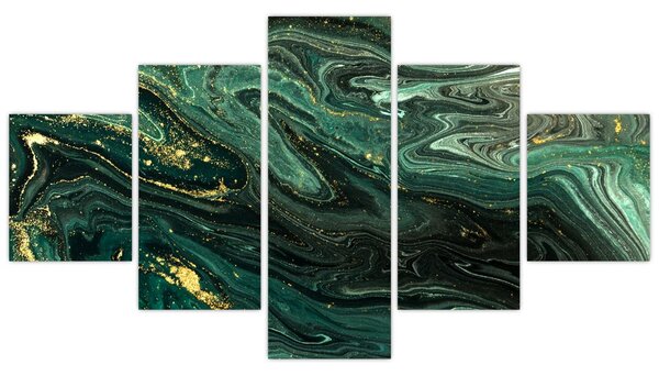 Obraz - Zelený mramor (125x70 cm)