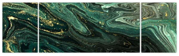 Obraz - Zelený mramor (170x50 cm)