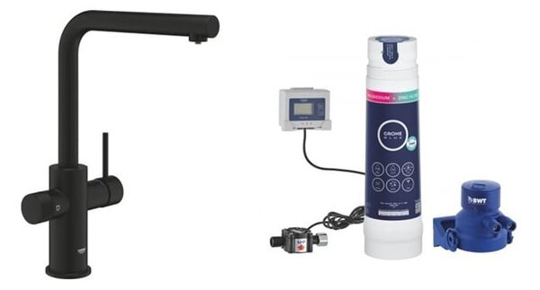 Sada kuchyňská baterie Grohe Blue Pure Minta 30590KF0, filtr pod dřez Grohe Blue 40875000