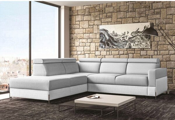 Sedací souprava ULISES L | 225x259 cm | rozkládací + úložný prostor | VÝBĚR TKANIN a NOŽIČEK