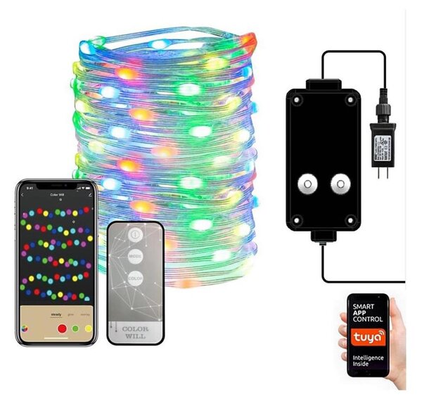 Immax NEO 07735L-LED RGB Stm. venkovní pásek 7,2W/230V 10m IP44 Wi-Fi Tuya
