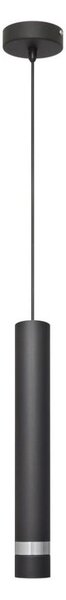 LED Lustr na lanku TUBA 1xGU10/4,8W/230V černá/chrom