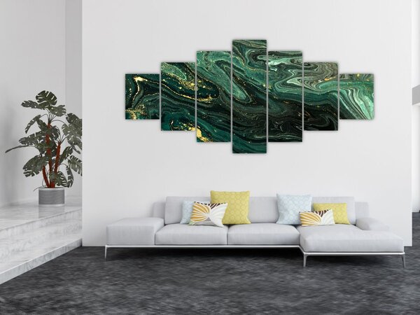Obraz - Zelený mramor (210x100 cm)