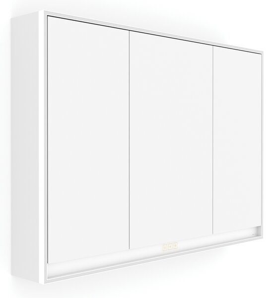 Bílá LED podsvícená zrcadlová skříňka 1000