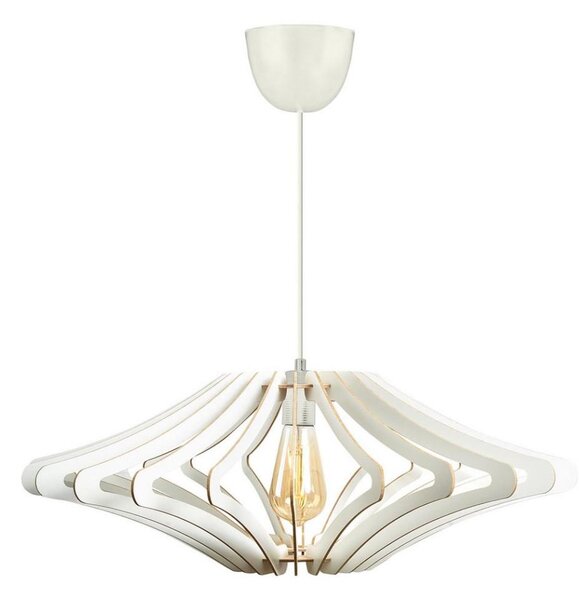 Lustr na lanku 1xE27/60W/230V bílá pr. 59 cm