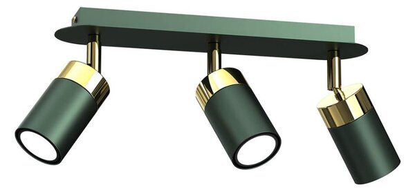 Brilagi - Bodové svítidlo POKER 3xGU10/25W/230V zelená