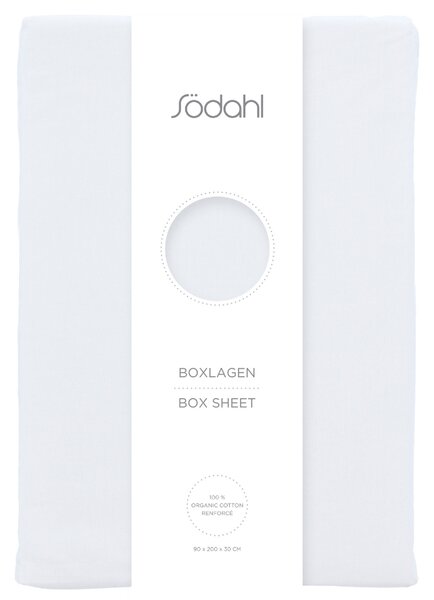 -25 % Dny MOMENTI– Södahl Bílé bavlněné prostěradlo Calm 90 x 200 cm