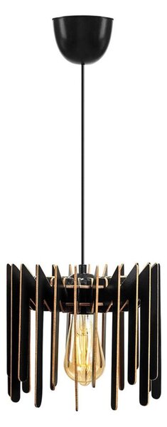 Lustr na lanku 1xE27/60W/230V černá pr. 23 cm