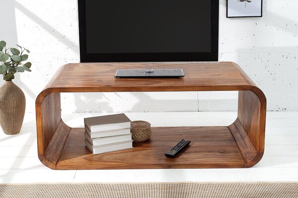 Luxusní designový konferenční stolek z masivu Circle 100cm