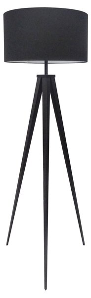 Designová stojací retro lampa Tripod černá