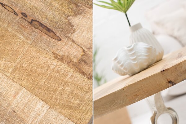 Designový příruční stolek z masivu Kotva 56 cm