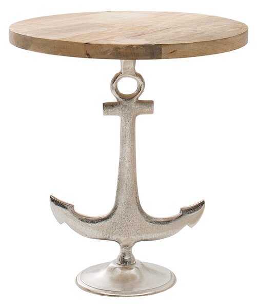 Designový příruční stolek z masivu Kotva 56 cm