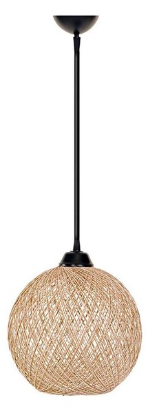 Lustr na lanku JUTE 1xE27/60W/230V béžová