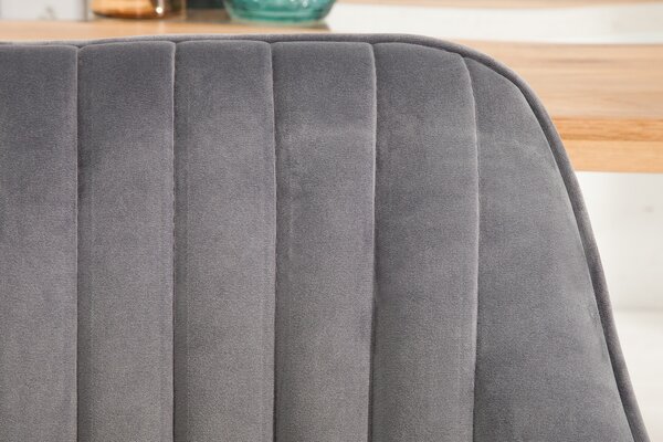 Designová židle Timeless Comfort stříbro šedá