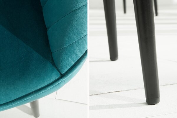 Designová židle Timeless Comfort tyrkysová