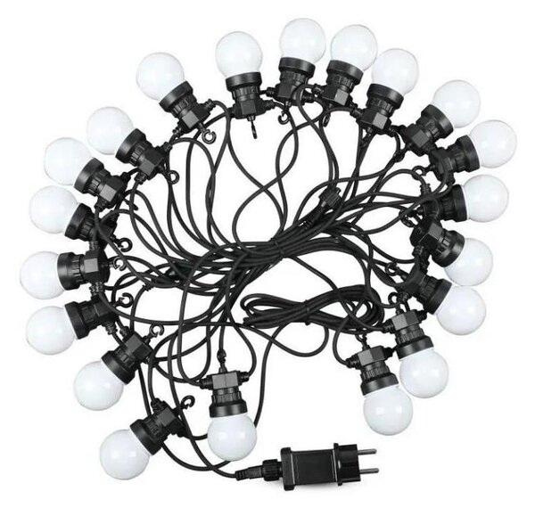 LED Venkovní řetěz STRING 10m 20xLED/0,5W/24/230V 3000K IP44