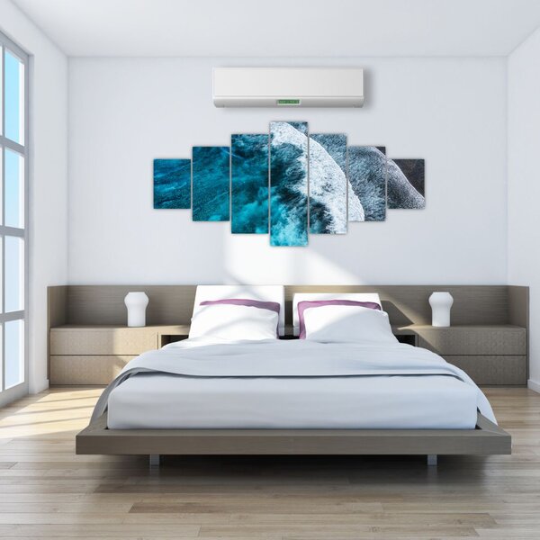 Obraz - Vlny na moři (210x100 cm)
