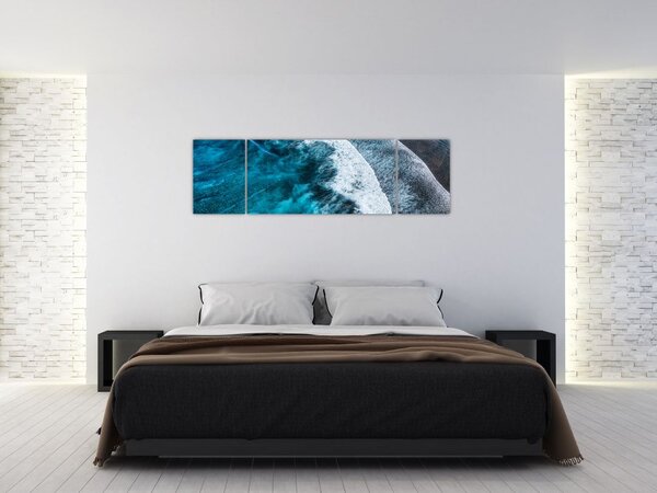 Obraz - Vlny na moři (170x50 cm)