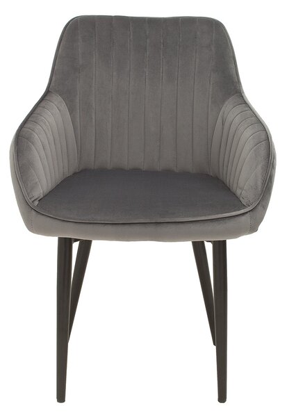 Designová židle Timeless Comfort stříbro šedá