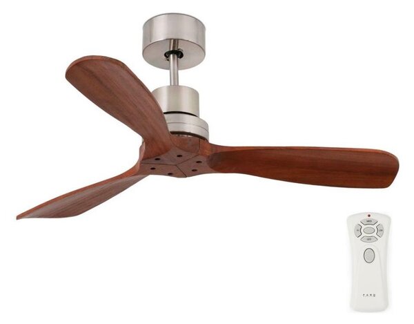FARO 33508DC - Stropní ventilátor MINI LANTAU chrom/hnědá pr. 108 cm + DO