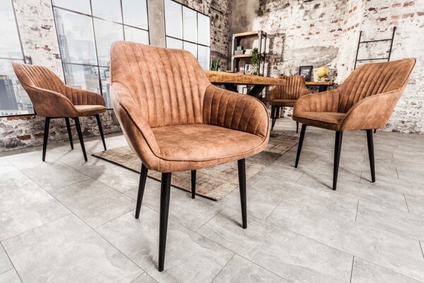 Designová židle Timeless Comfort hnědá