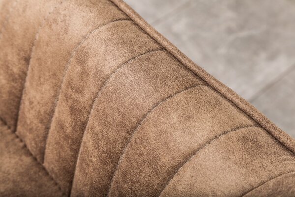 Designová židle Timeless Comfort šedohnědá