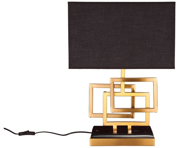 Designová stolní lampa Tulsa zlatá