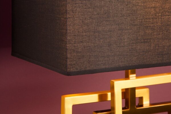 Designová stolní lampa Tulsa zlatá