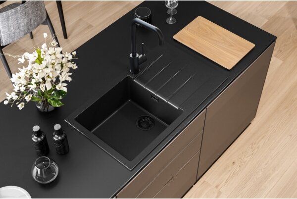 ALVEUS 1148160 - Kuchyňský dřez CADIT 86x50 cm granit/černá