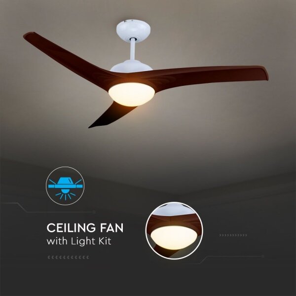 LED Stropní ventilátor LED/15W/230V 3000/4000/6400K + DO