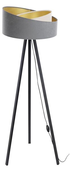 Stojací lampa GALAXY 1xE27/60W/230V šedá/krémová/wenge
