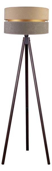 Duolla - Stojací lampa DUO 1xE27/60W/230V pr. 44 cm béžová/šedá/wenge