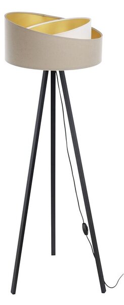 Stojací lampa GALAXY 1xE27/60W/230V béžová/bílá/wenge