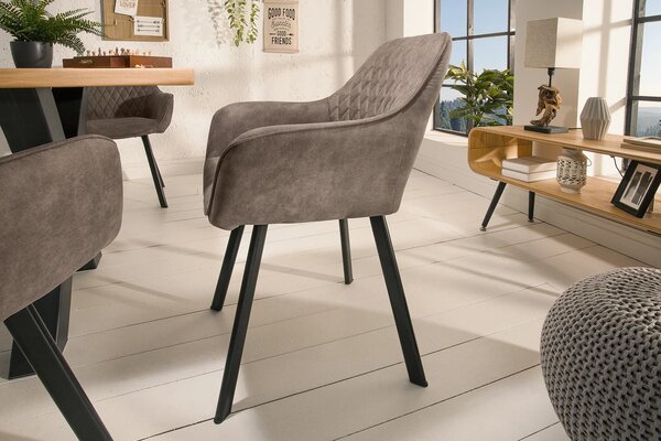 Moderní designová židle Ventura světlehnědá 59cm