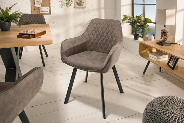 Moderní designová židle Ventura světlehnědá 59cm