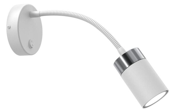 Flexibilní lampička JOKER 1xGU10/8W/230V bílá/matný chrom