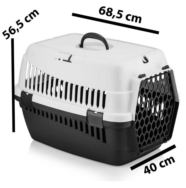 Přepravka pro zvířata Data 3 (světlorůžová + černá)