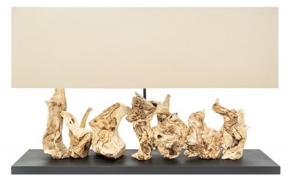 Stylová a designová široká stolní lampa Alaska 54cm