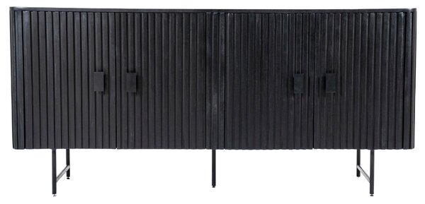 Eleonora Černá dřevěná komoda Remi 170 x 45 cm